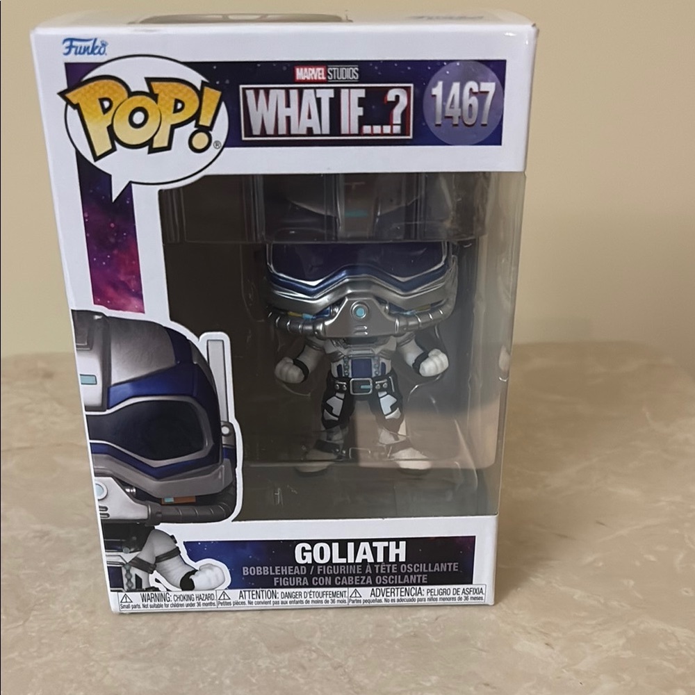 Funko Pop What If Goliath with Blue and Silver Armor NWOT
